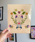 Native Floral 8x10 